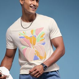 HERE&NOW Printed Pure Cotton T-shirt-picture-6