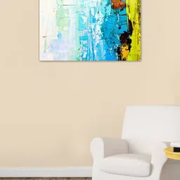 999Store Blue & White Handpainted Abstract Wall Art-picture-15