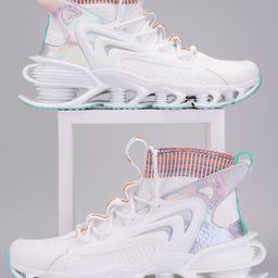 Atom Men Woven Design Mid Top Mesh Sneakers-picture-4