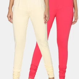 TSG Bliss Women Pack of 2 Solid Shrinkage Resistance Churidar Leggings-picture-10