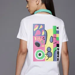 HRX by Hrithik Roshan Women Printed Relaxed Fit T-shirt-picture-25