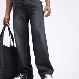 glitchez Men Timeless Cool Wide Leg Light Fade Stretchable Jeans-picture-37