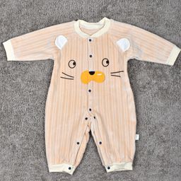 Moms Home Infants Printed Organic Cotton Rompers-picture-14