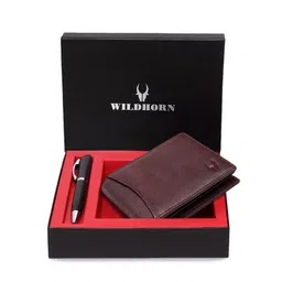 WildHorn Men Brown & Black RFID Protected Genuine Leather Accessory Gift Set-picture-22