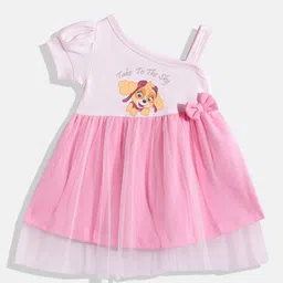 Moms Love Infant Girls Paw Patrol Print Pure Cotton Dress-picture-10