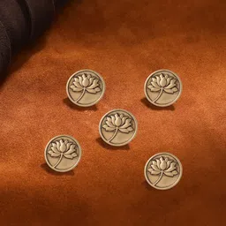 COSA NOSTRAA Men Set of 5 Divine Lotus Buttons-picture-12