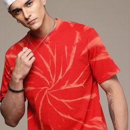 R.Code by The Roadster Life Co. Tie and Dye Printed Relaxed Fit T-shirt-picture-43
