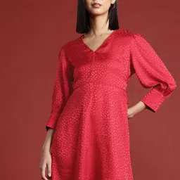 all about you Animal Satin A-Line Mini Dress-image-82