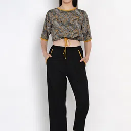 EROTISSCH Women Black & White Printed Night Suit-image-83
