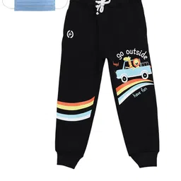 Lil Tomatoes Boys Black Printed Joggers-image-92