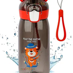 YK Black Single Plastic Printed Water Bottle-picture-5