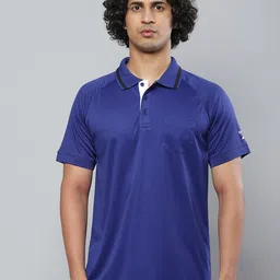 Reebok Men Blue Polo Collar T-shirt-picture-24