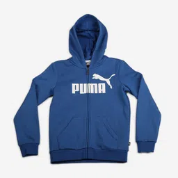 Puma Boys Blue & White Printed Hooded Sweatshirt-picture-36