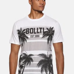 bollti Tropical Printed Round Neck Cotton T-shirt-picture-20