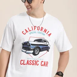 HERE&NOW Printed Drop-Shoulder Sleeves Pure Cotton T-shirt-picture-22