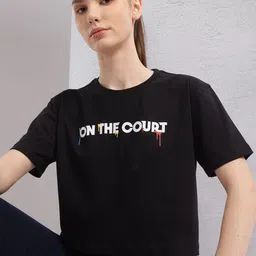 HRX by Hrithik Roshan Women Typography Printed T-shirt-image-21