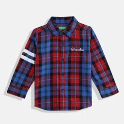United Colors of Benetton Boys Checked Pure Cotton Shirt-picture-35