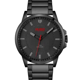 HUGO Men Black Solid First Bracelet Style Analogue Watch 1530187-Black-picture-13