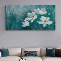 999Store Green & White Canvas Floral and Botanical Wall Art-image-61