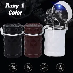 Flenzy Fire Proof Car Portable Diamond Design Ashtray-picture-29