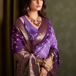 Bandhanivilla Bandhani Zari Pure Silk Bandhani Saree-picture-17