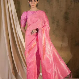 DEVATITHI Woven Design Zari Banarasi Saree-image-34