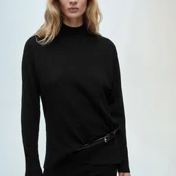 MANGO High-Neck Drop-Shoulder Sleeves Oversized Pullover-picture-23