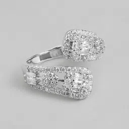 DressBerry Women Stone-Studded Adjustable Finger Ring-picture-22