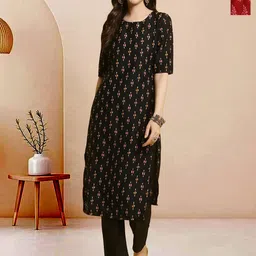 Moda Rapido Pack of 2 Printed Straight Kurta with Trousers-picture-13