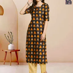 Moda Rapido Pack of 2 Printed Straight Kurta with Trousers-image-99