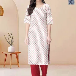 Moda Rapido Pack of 2 Printed Straight Kurta with Trousers-picture-18