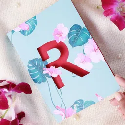 Doodle Blue & Red Initial R Monogram Soft Bound Diary-picture-15