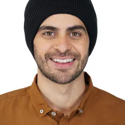 iSWEVEN Unisex Black Beanie image 5