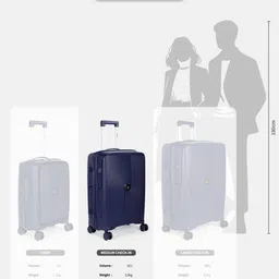 WROGN Unisex Hard Shell Medium Trolley Suitcase 42L image 2