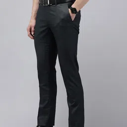 Arrow Original Men Checked Tapered Fit Trousers image 5