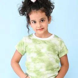 NUSYL Girls Pack Of Two Tie and Dye Dyed T-shirt image 2