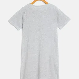 FUNKRAFTS Grey Melange Printed Nightdress FUNKSW47 image 3
