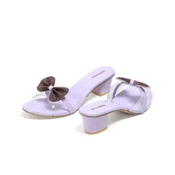 MICHICK Women Embellished Block Heels Sandals image 3