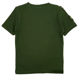 CAVIO Boys Olive Green Printed T-shirt image 2