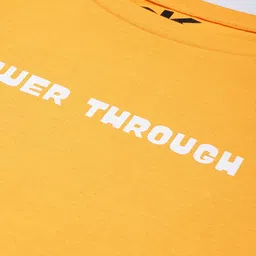 Kook N Keech Typography Printed Drop-Shoulder Sleeves Oversized Pure Cotton T-shirt image 2