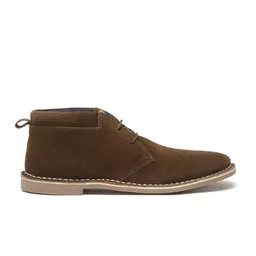 LOUIS STITCH Men Mid-Top Solid Suede Desert Boots image 4