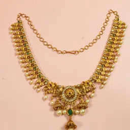 SHARLEEZ Gold-Plated AD Studded Necklace and Earrings image 2