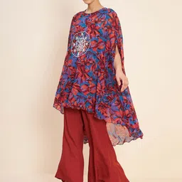 Antheaa Floral Printed Tunic & Trouser Co-Ords image 2