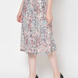 Cation Women Multicoloured Printed Flared Midi Skirt image 2