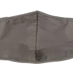 FLYING BERRY Pack Of 3 Grey Solid 3-Ply Anti-Pollution Reusable Cloth Face Masks image 5