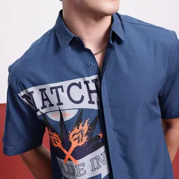 glitchez Street Statement Printed Oversized Shirt image 3