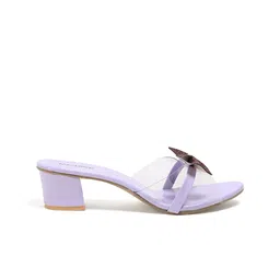 MICHICK Women Embellished Block Heels Sandals image 2