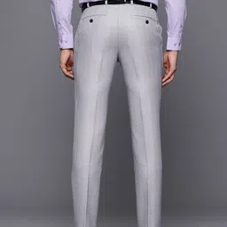 Raymond Men Checked Slim Fit Formal Trousers image 2