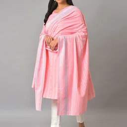 AURELIA Geometric Printed Pure Cotton Dupatta image 3