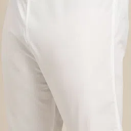 SOJANYA PLUS Men Yellow Ethnic Motifs Embroidered Kurta with Churidar image 4